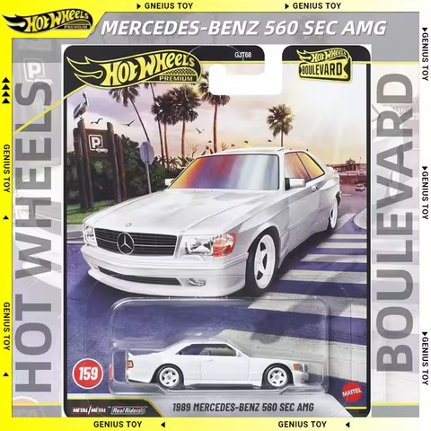 Hot Wheels Premium 2026 Boulevard 159 - 1989 Mercedes-Benz 560 SEC AMG 1:64 Diecast Aolly Metal Coll
