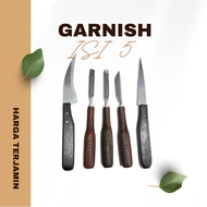pisau garnish / pisau ukir buah / pisau garnish tumpeng isi 5