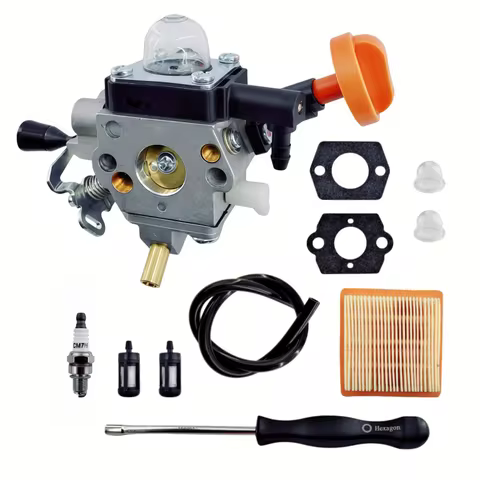 4180-120-0615 Carburetor Air Filter Kit for STIHL FS91R FS91 FC91 FS111 FC111 KM91R KM111R HT102 FC9