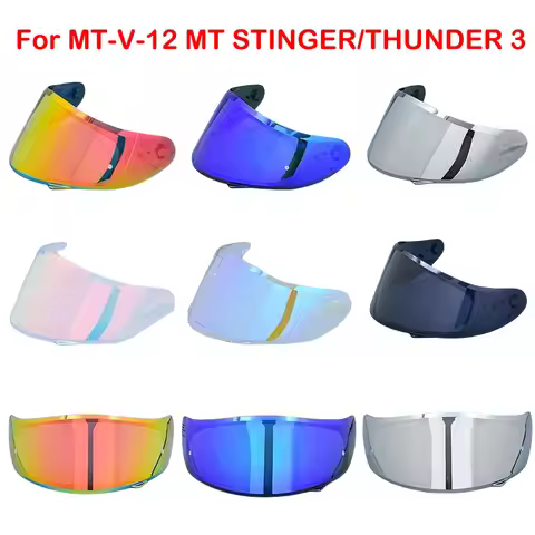 For MT-V-12 helmet shield for MT STINGER helmet and MT THUNDER 3 helmet MT Replacement parts THUNDER
