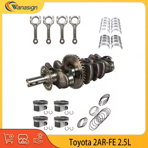 Engine Crankshaft Piston Ring Connectingrod Bearing Set Fit 2.5 L L4 GAS 2AR-FE For 09-18 Toyota Cam