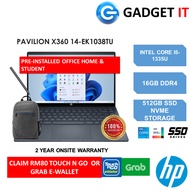 HP PAVILION X360 14-EK1038TU / 14-EK1039TU LAPTOP (I5-1335U,16GB,512GB SSD,14" FHD,IRIS Xe GRAPHICS,