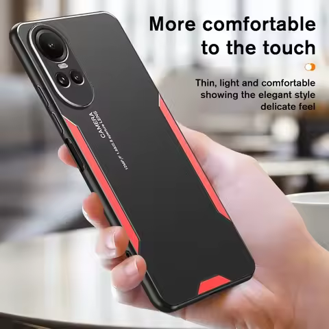 Luxury Aluminum Alloy Back Cover for OPPO Reno 12 11f 10 9 8 7 6 Pro Plus OPPO K12X K12 11 10 9 7 S 