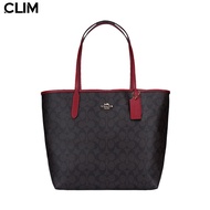 【buy3Get10%off】Coach Womens Large Tote Bag PVC with Leather Portable Zipper Handbag Shoulder Bag 569