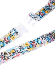 ELEMENTS สายรัดกระเป๋าเดินทาง มีกุญแจล็อค TSA ปรับขนาดความยาวได้ ใช้ได้กับกระเป๋าเดินทางทุกประเภท