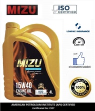 Mizu Mineral Lubricant 15W-40 Genuine Engine Oil