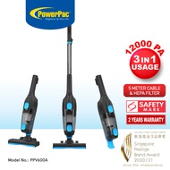 PowerPac Handheld vacuum cleaner  Stick Vacuum Cleaner  Bagless Vacuum Cleaner with HEPA filter 600 Watts (PPV600A)