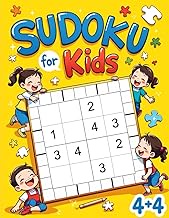 Sudoku for Kids 4x4: Easy Sudoku 4x4 Puzzles for Kids Ages 4–8 with Solutions Included