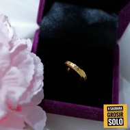 4s Grosir Solo || Cincin Nagita Slavina || Cincin Titanium Gold Lis Guci original Anti karat dan Lun