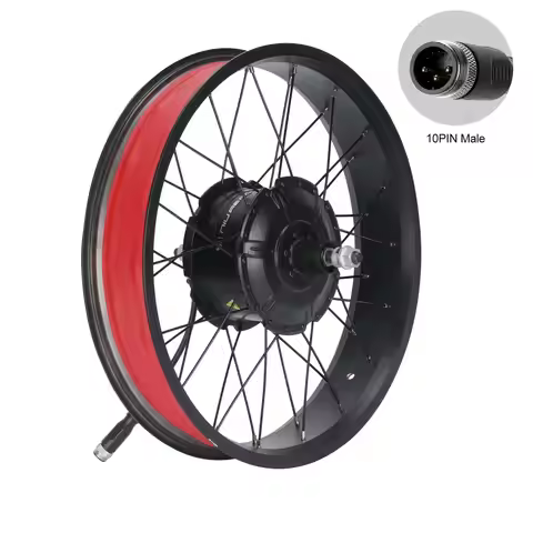 BAFANG 48V 500W Rear Hub Motor Wheel 20inch 26inch Fat Tire for E-Bike Conversion – 190mm OLD, Casse