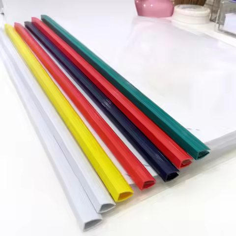 20Pcs Binding Bars, 15mm Binding Bars Slide Grip A4 Size Report Binder Presentation Binder for Repor