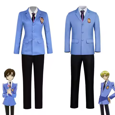 Fujioka Haruhi Cosplay Costume Ouran High School Host Club Cosplay Boys Girls School Uniforms Suou T