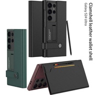 Luxury Wallet Flip Phone Galaxy S24 S23 Special Card Holder S24Ultra Shockproof Leather Case Accesso