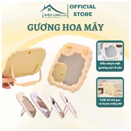 Cute Sheep Shape Desk Mirror 20x17.3cm Desk Decor With Support Bar