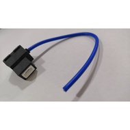H1 H3 CERAMIC HEADLIGHT BULB SOCKET CONNECTOR WITH HARNESS WIRES