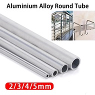 2/3/4/5mm Capillary Aluminum Tube Square Tube Long Circular Aluminum Alloy Metal Tube Thin-walled Al