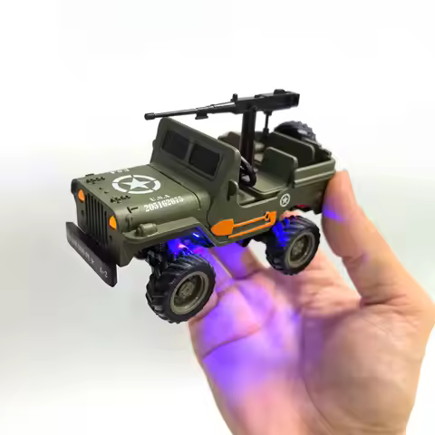 Alloy RC Car Willis 2.4G Mini Desktop RC Crawler with Light APP & Remote Controller Vehicle Q246 Wil