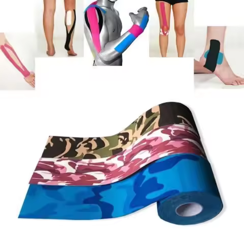 1/2/4/6pcs Camouflage Elastic Sports Waterproof Protective Tape Kinesiology Tape Athletic Bandage Mu