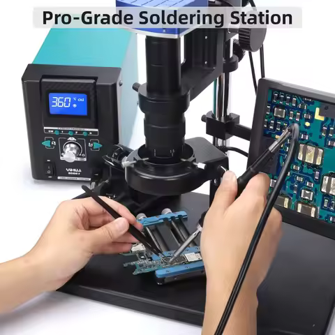 YIHUA 8509-I Micro Hot Air Gun Soldering Station with 0.5/3.5/3/2.5/2 mm Nozzle Temperture Adjustabl