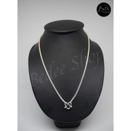 Real Silver Necklace Round Brick Pattern Size 3 Mm. Code BD-NL-073