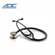 ADC 601 Convertible Cardiology Stethoscope, Iridescent Finish Chestpiece, Black Tubing, 28 inch, 601