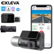 EKLEVA 4K 2160P Recording Car Camera DVR Night Vision Dash Cam WDR Built-In GPS WiFi G-Sensor Motion Detection Loop Recording