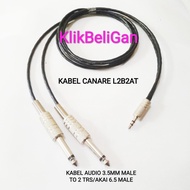 kabel canare l2b2at jack aux 3.5mm male to 2 akai mono 1 meter