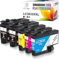 Miss Deer LC3033 Ink Cartridge BK/C/M/Y, Compatible Replacement for Brother LC3033XXL LC-3033, Work 