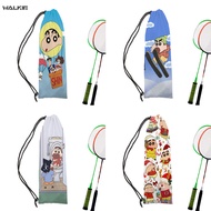 WALKIE Animie Portable Badminton Racket Bag Tennis Racket Protection Drawstring Bags Fashion Velvet Storage Bag Case Outdoor Sport Accessories