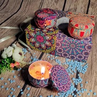 (61AA) 🇲🇾Local Seller Aroma Scented Candle Natural Fragrance Dry Flower Handmade Wangi  Door Gift