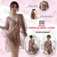 Jumbo Lingerie Bigsize Batwing Sleepwear Nude Js10