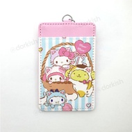 Sanrio Characters Hello Kitty My Melody Pompompurin Cinnamoroll Ezlink Card Holder with Keyring