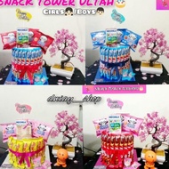 Snack Tower Birthday / Snack Tower Ultah / Snack Ultah (Boys/Girls)
