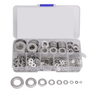 (XCF-)Flat Washer 304 Stainless Steel  Boxed Bolt Flat Washer, Fender Washer Kit, Screw Washer (M2 M