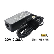 A4 L.e.n.o.v.o Ideapad T440 20V 2.25A (45W) Notebook Charger Adaptor USB Head Ready Stock Malaysia