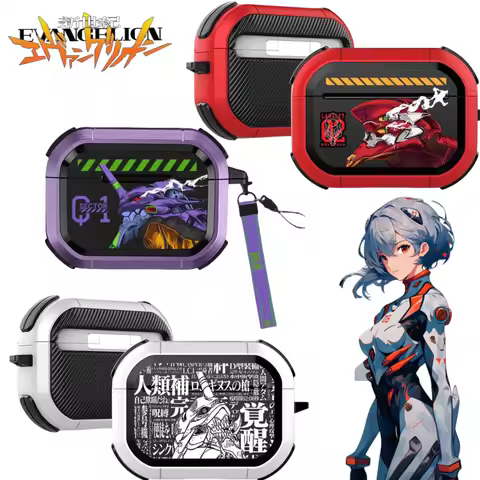 NEON GENESIS EVANGELION EVA-01 TEST TYPE AirPods Pro 1 2 3 4th Gen Earphone Cover Creative High Valu