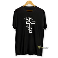 Men's Distro Cross Christian Spiritual Christmas Church T-shirt V5