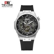 TEVISE New three-dimensional double-sided hollow waterproof luminous fully automatic men's mechanica