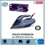 Philips DST8020 Steam Iron. Azur 8000 Series. 3000W Power. No Burns Guaranteed. Safety Mark Approved