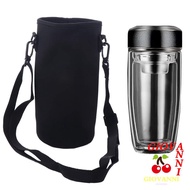 GIOVANNI Sport Cup Covers Bag, 18/36/64oz Strap Water Bottle Cover Bag, Holder Pouch Neoprene Black 