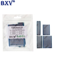 4PCS Universal PCB Prototype Board Kit - Assorted Sizes (2x8, 3x7, 4x6, 5x7cm) Blue FR-4 Perfboards,