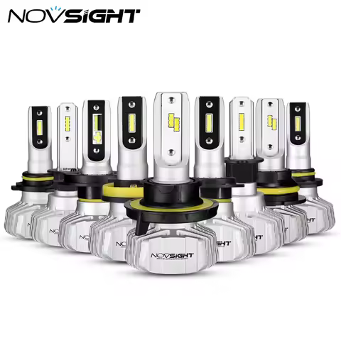 NOVSIGHT Headlight H4 H7 H8/H9/H11 H1 H3 9005 9006 9007 H13 Car LED Headlight Hi-Lo Beam 50W 10000LM