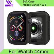 Apple Watch 44mm Case Matte Rubber Cover Compatible with iWatch 44mm Series 4 / Series 5