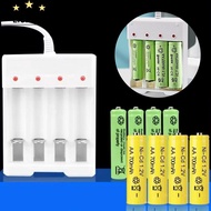 LICHTLY AA / AAA Battery Charger Universal Rechargeable 4 Slot USB Battery Charger