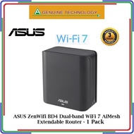 ASUS ZenWifi BD4 Dual-band WiFi 7 (802.11be) AiMesh Extendable Router, Dual 2.5G Port - 1Pack