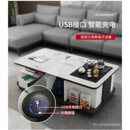 [Fast Delivery]Shang Xian Lifting Kung Fu Tea Table Simple Modern Living Room Multi-Function with Induction Cooker Tea Making Integrated Coffee Table TV Cabinet Combination Set