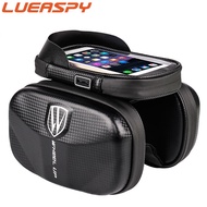 Lueaspy Bicycle Bag Rainproof Touch Screen Phone Top Tube Bag MTB Road Bike Frame Front Saddle Bag Pannier Bike Accessories