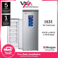 Morgan 163L Upright Freezer Refrigerator 1 Door/Peti Beku 1 Pintu (MUF-DC168) Peti Sejuk/Fridge/冰箱