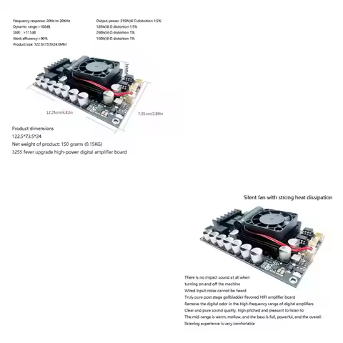Enhances Output TPA3255 Digital Amplifiers Board Boosts Power Over 50 Percent With Same Supply