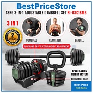 BPS FEXPERT 3in1 One Second Change Auto Adjustable 18kg / 40kg SelectTech Dumbbell Weightlifting OSC